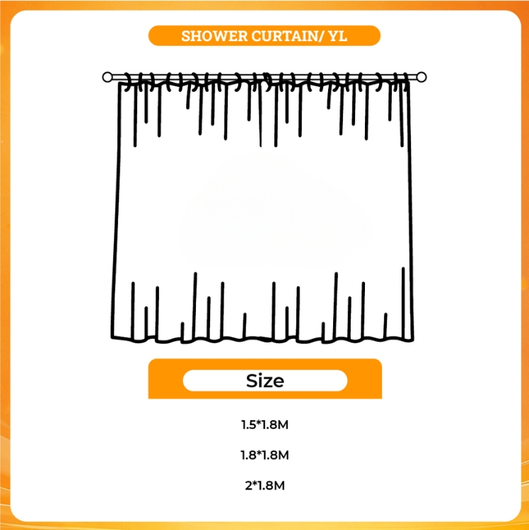 3D shower curtain - Nail Tech Gifts UK