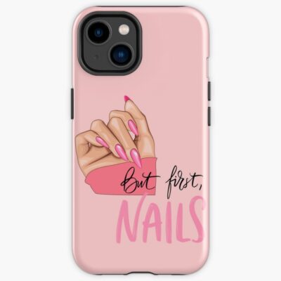 Boss Nails Bold Pink Glam Art Iphone Case