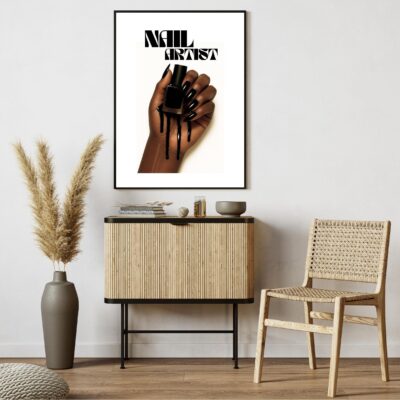 Nailtech Girly Chic Fashion Print Wall Art