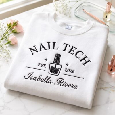 Nailtech Cosmetology Apparel Embroidered Sweatshirt