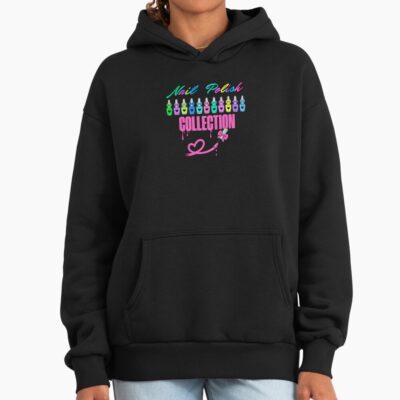 Nail Polish Collection Colorful Nail Art Hoodie