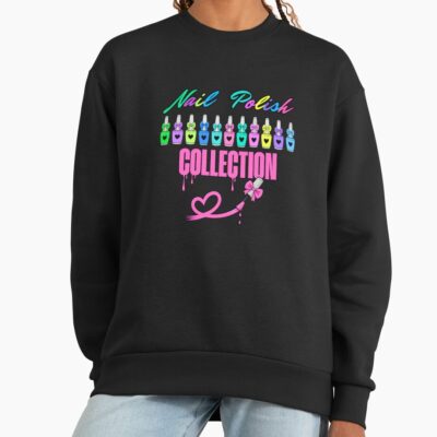 Nail Polish Collection Colorful Nail Art Sweatshirt
