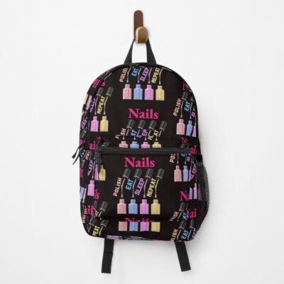 Nail Polish Eat Sleep Repeat Backpack