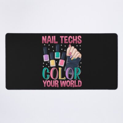 Colorful Nail Technician Life Mouse Pad