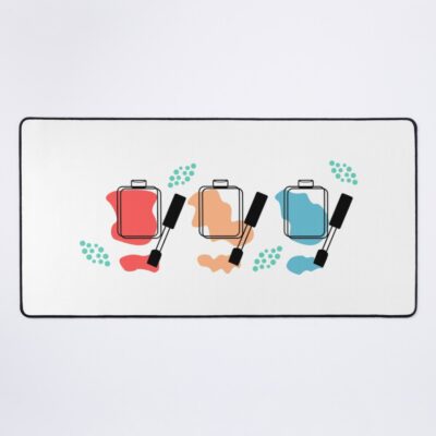 Modern Nail Polish Art Design Mouse Pad