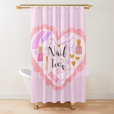 Nail Tech Everyday Work Life Shower Curtain