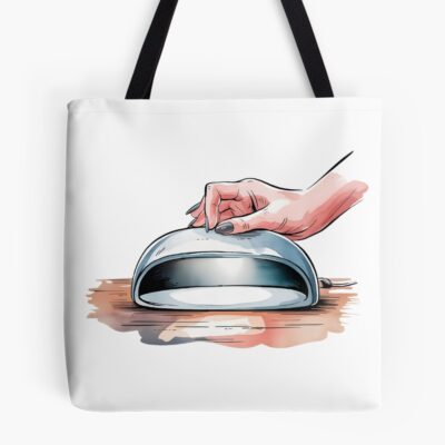Hand On Nail Lamp Art Tote Bag